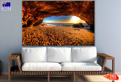 Sea Rock Cave Sunset Photograph Print 100% Australian Made