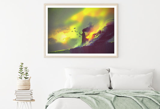 Colorful Girl Abstract Painting Home Decor Premium Quality Poster Print Choose Your Sizes