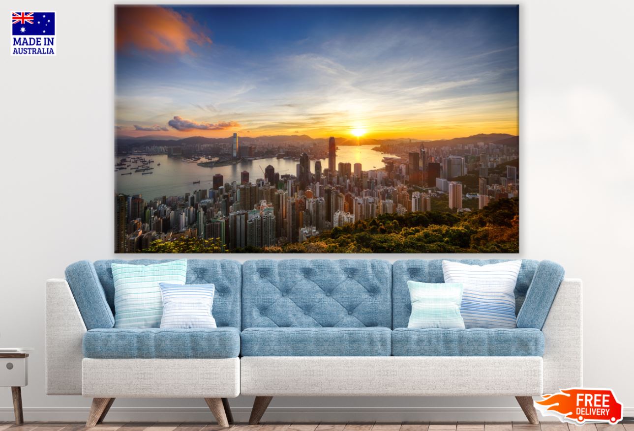 City Sunset Scenery Photograph Print 100% Australian Made