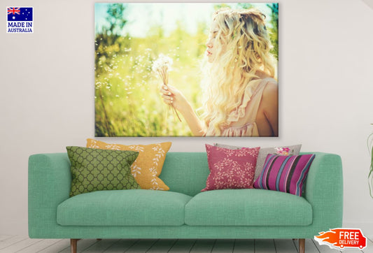Girl with Flowers Photograph Print 100% Australian Made