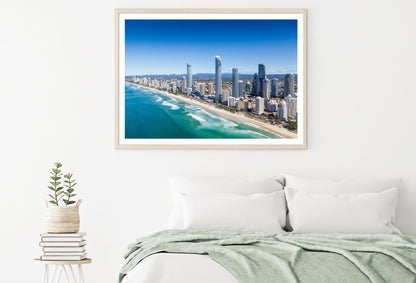 City & Sea Scenery Photograph Home Decor Premium Quality Poster Print Choose Your Sizes