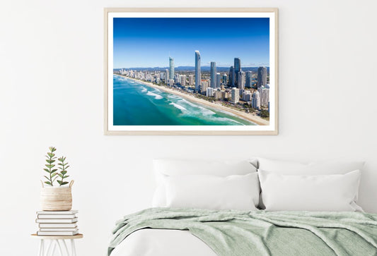 City & Sea Scenery Photograph Home Decor Premium Quality Poster Print Choose Your Sizes