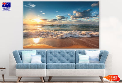 Sea Sunset Scenery Photograph Print 100% Australian Made