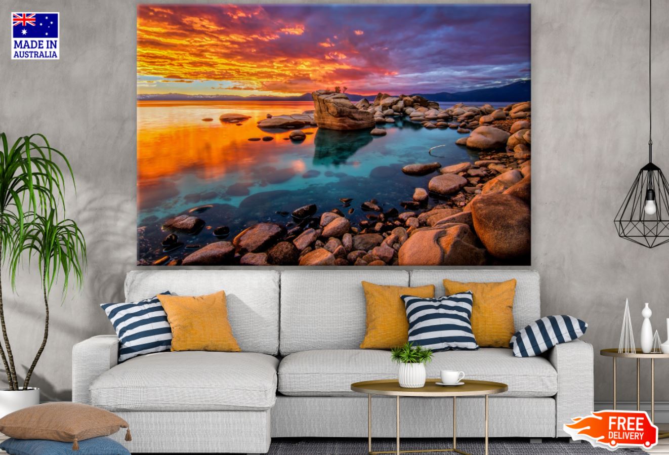 Sea Sunset Scenery Photograph Print 100% Australian Made