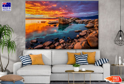 Sea Sunset Scenery Photograph Print 100% Australian Made