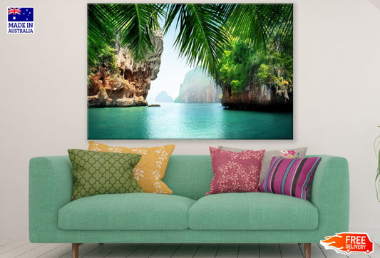 Sea with Islands Scenery Photograph Print 100% Australian Made