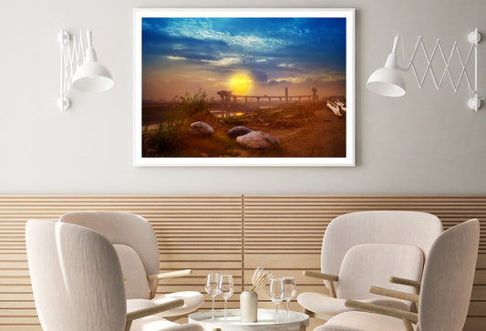 Nature Sunset Scenery Photograph Home Decor Premium Quality Poster Print Choose Your Sizes