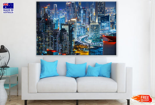 City Night View Photograph Print 100% Australian Made