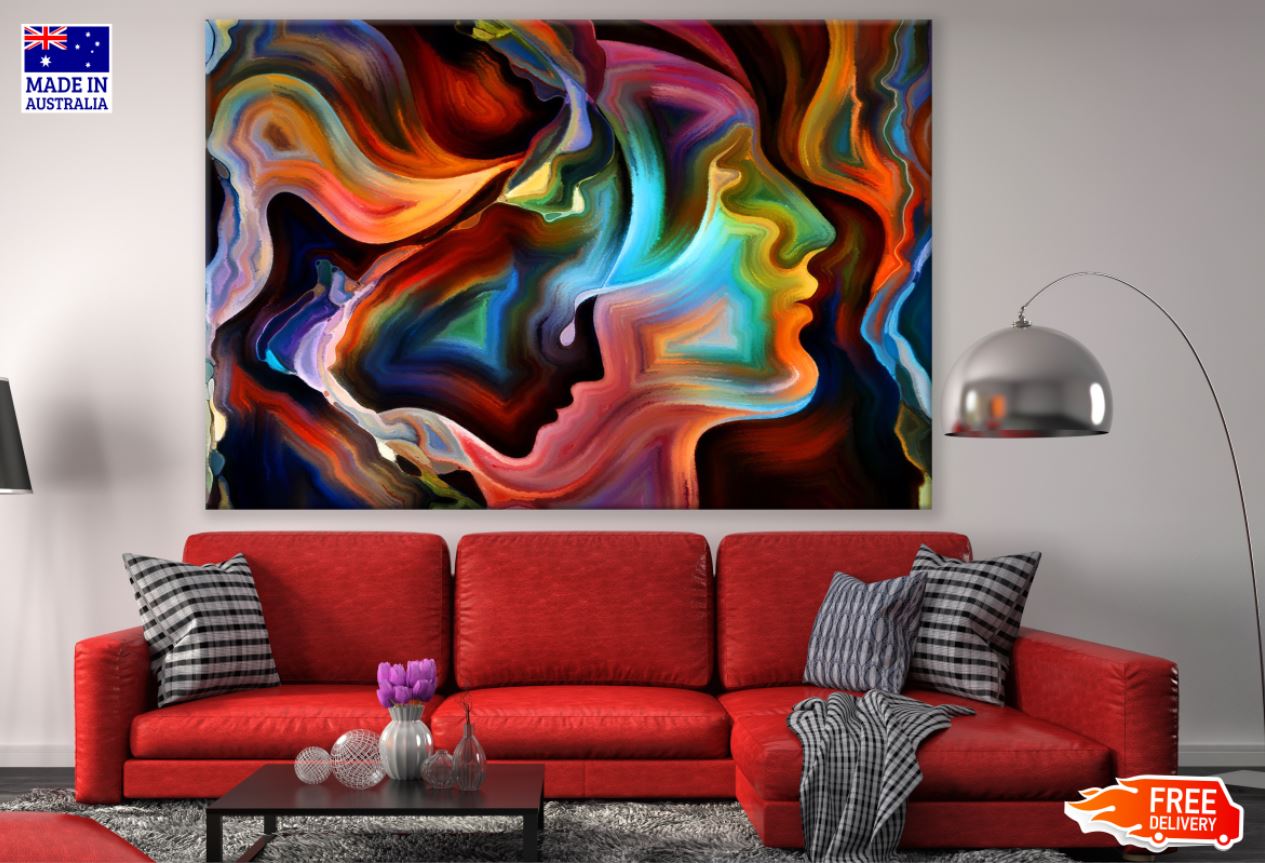 Colorful Abstract Fractal Design Print 100% Australian Made