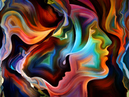 Colorful Abstract Fractal Design Print 100% Australian Made