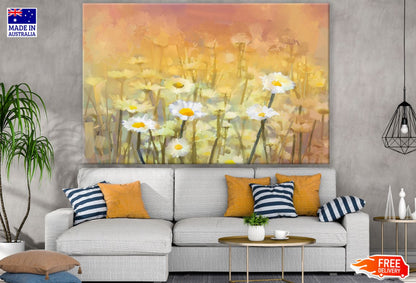 Colorful Flowers Watercolor Paint Print 100% Australian Made