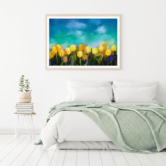 Colorful Flowers Watercolor Paint Home Decor Premium Quality Poster Print Choose Your Sizes