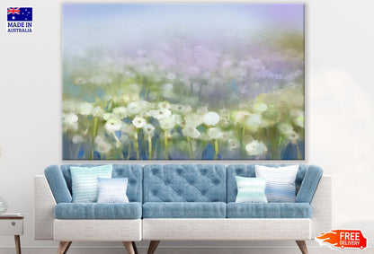Colorful Flowers Watercolor Paint Print 100% Australian Made