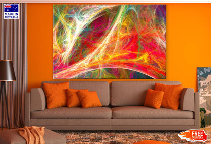 Colorful Abstract Fractal Design Print 100% Australian Made
