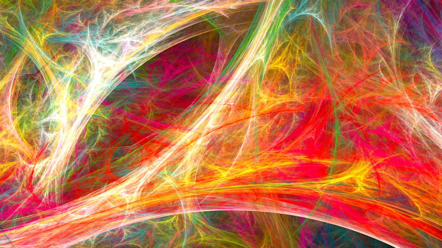 Colorful Abstract Fractal Design Print 100% Australian Made