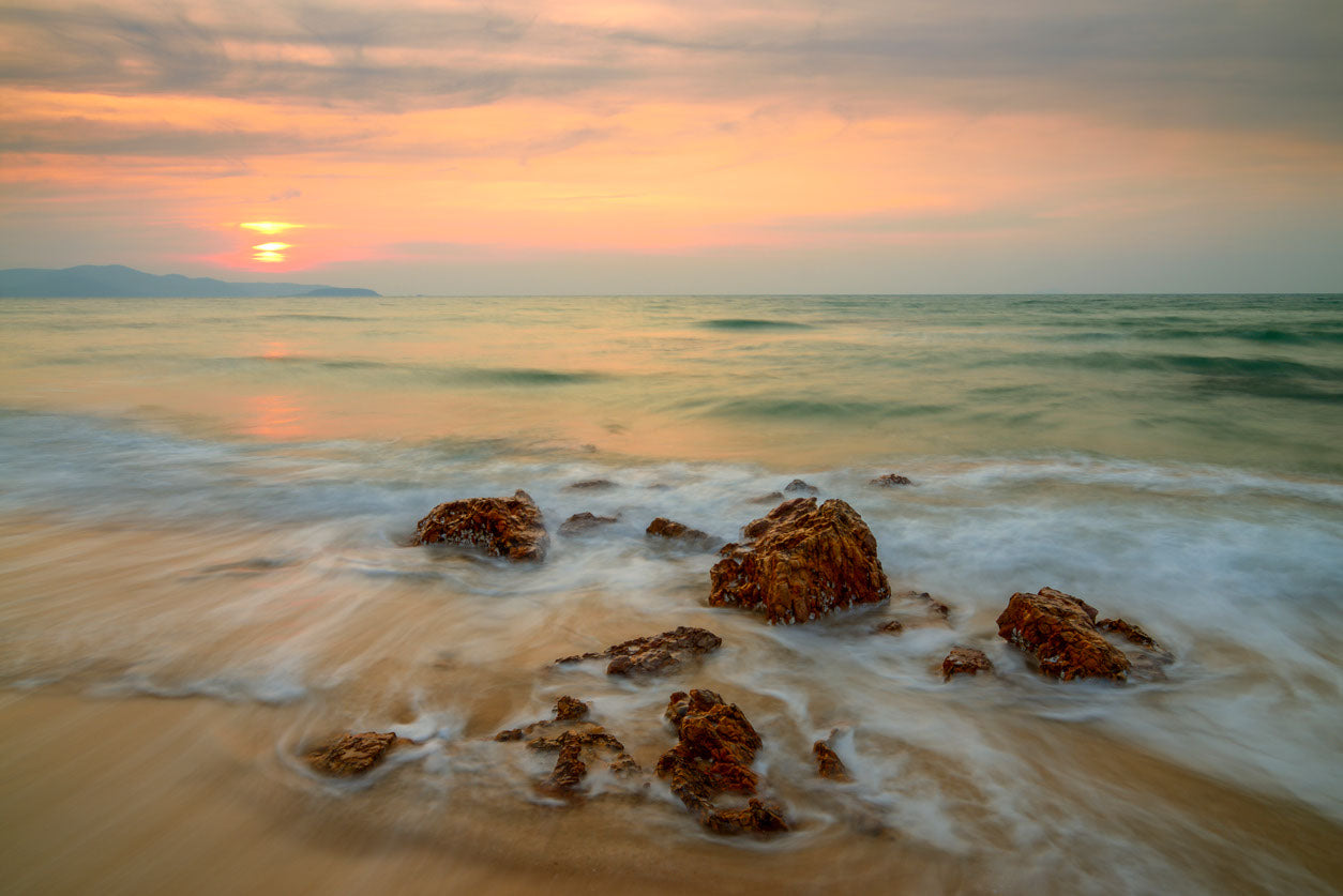 Sea Sunset Scenery Photograph Home Decor Premium Quality Poster Print Choose Your Sizes