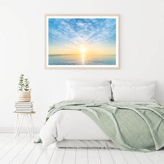 Sea Sunset Scenery Photograph Home Decor Premium Quality Poster Print Choose Your Sizes