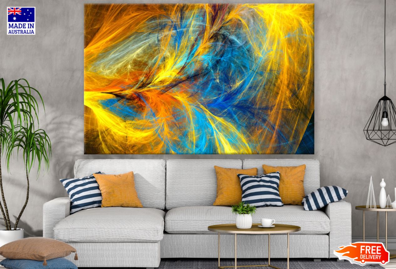Colorful Abstract Fractal Design Print 100% Australian Made