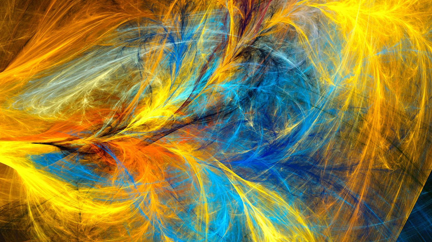 Colorful Abstract Fractal Design Print 100% Australian Made