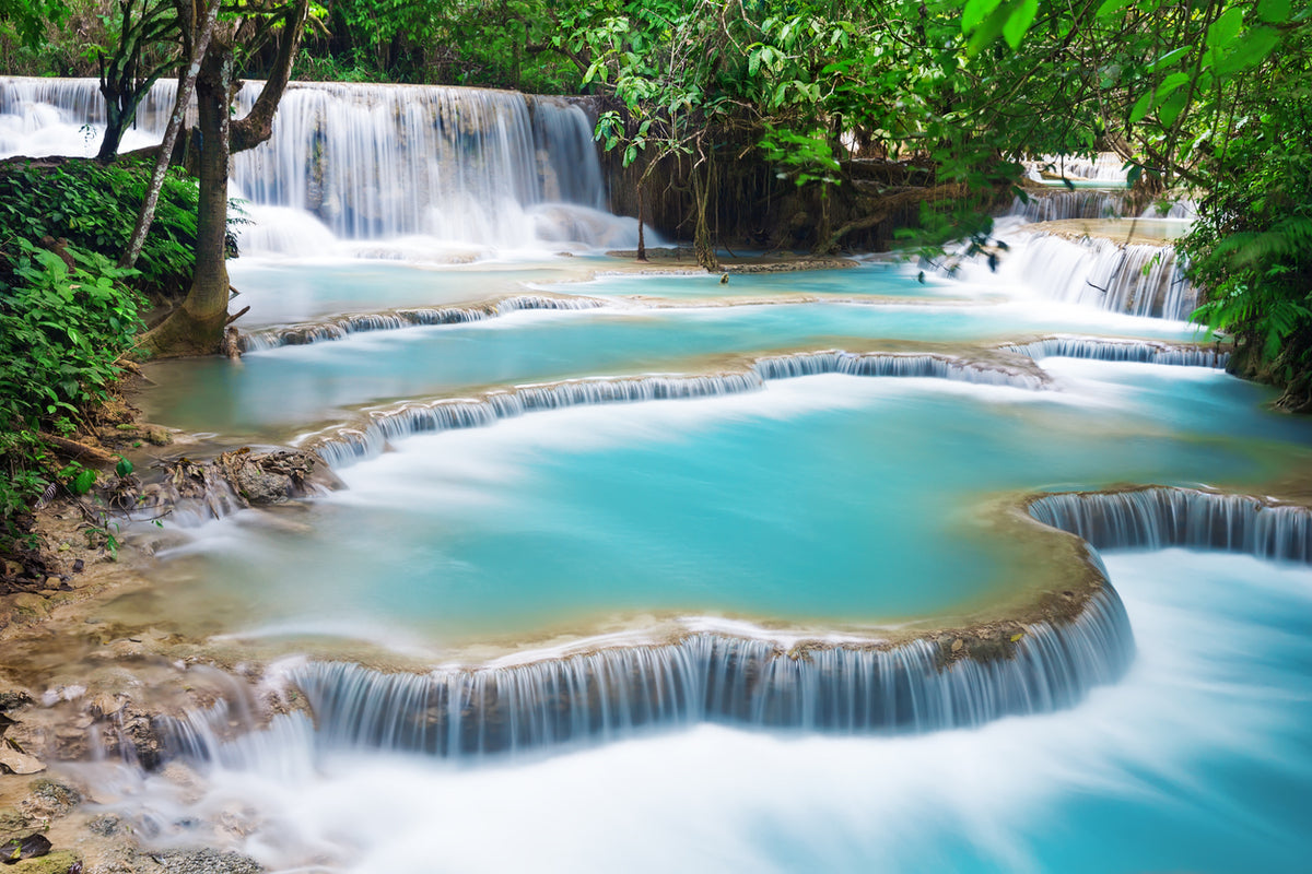 Stunning Waterfall Scenery View Paint Print 100% Australian Made