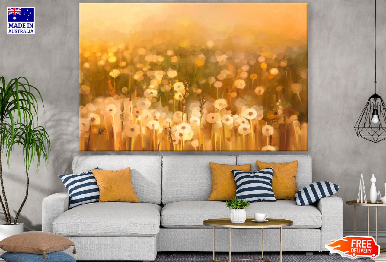 Flower Field Watercolor Painting Print 100% Australian Made