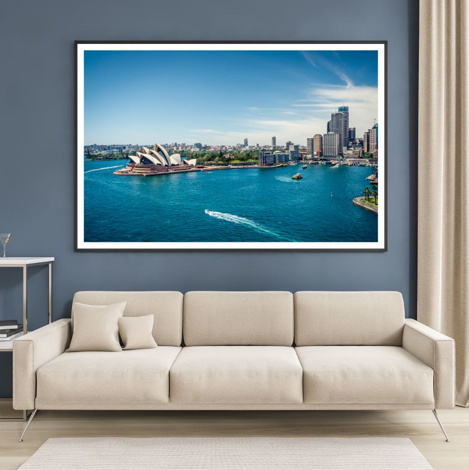 Sydney City & Sea Photograph Home Decor Premium Quality Poster Print Choose Your Sizes