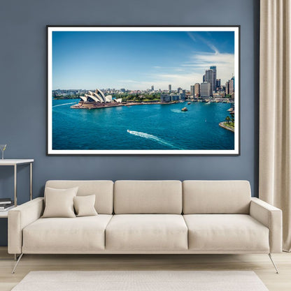 Sydney City & Sea Photograph Home Decor Premium Quality Poster Print Choose Your Sizes