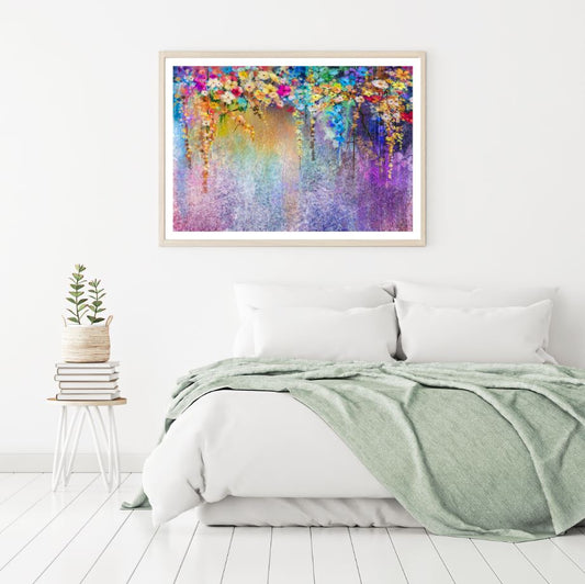 Colorful Flowers Oil Painting Home Decor Premium Quality Poster Print Choose Your Sizes