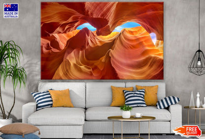 Valley Beneath Scenery View Print 100% Australian Made