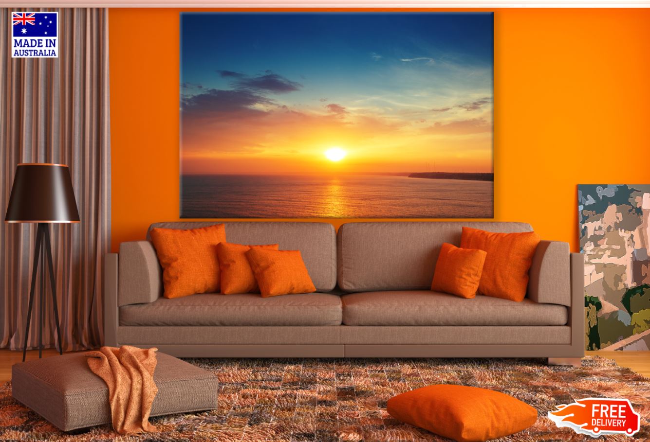 Sea Sunset Scenery Photograph Print 100% Australian Made