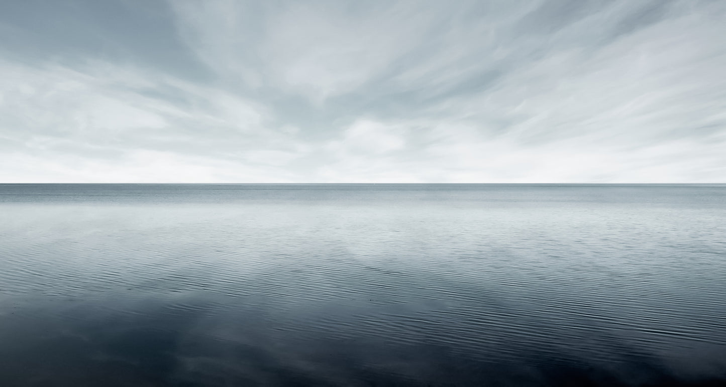 B&W Sea Scenery Photograph Home Decor Premium Quality Poster Print Choose Your Sizes