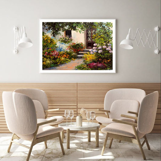 Colorful Flower Garden Painting Home Decor Premium Quality Poster Print Choose Your Sizes
