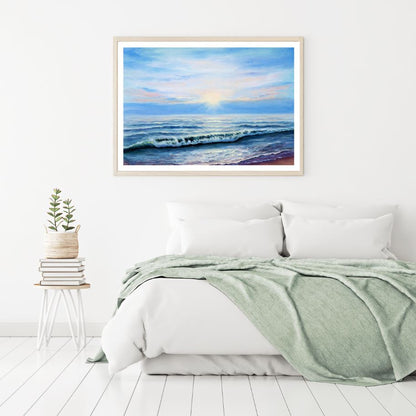 Sea Scenery Oil Painting Home Decor Premium Quality Poster Print Choose Your Sizes