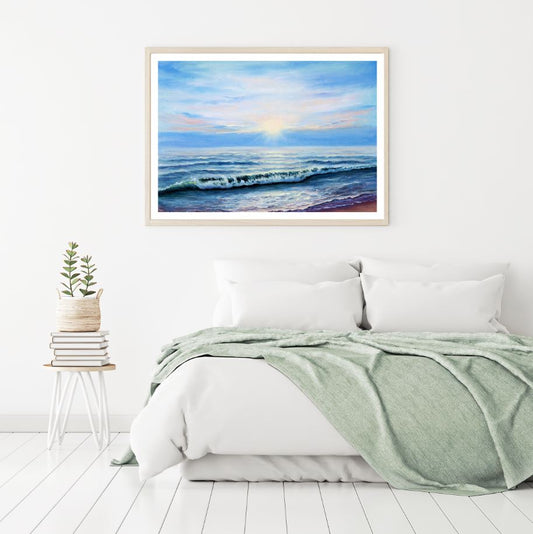 Sea Scenery Oil Painting Home Decor Premium Quality Poster Print Choose Your Sizes