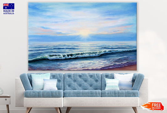 Sea Scenery Oil Painting Print 100% Australian Made