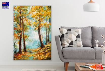 Colorful Forest Oil Painting Print 100% Australian Made