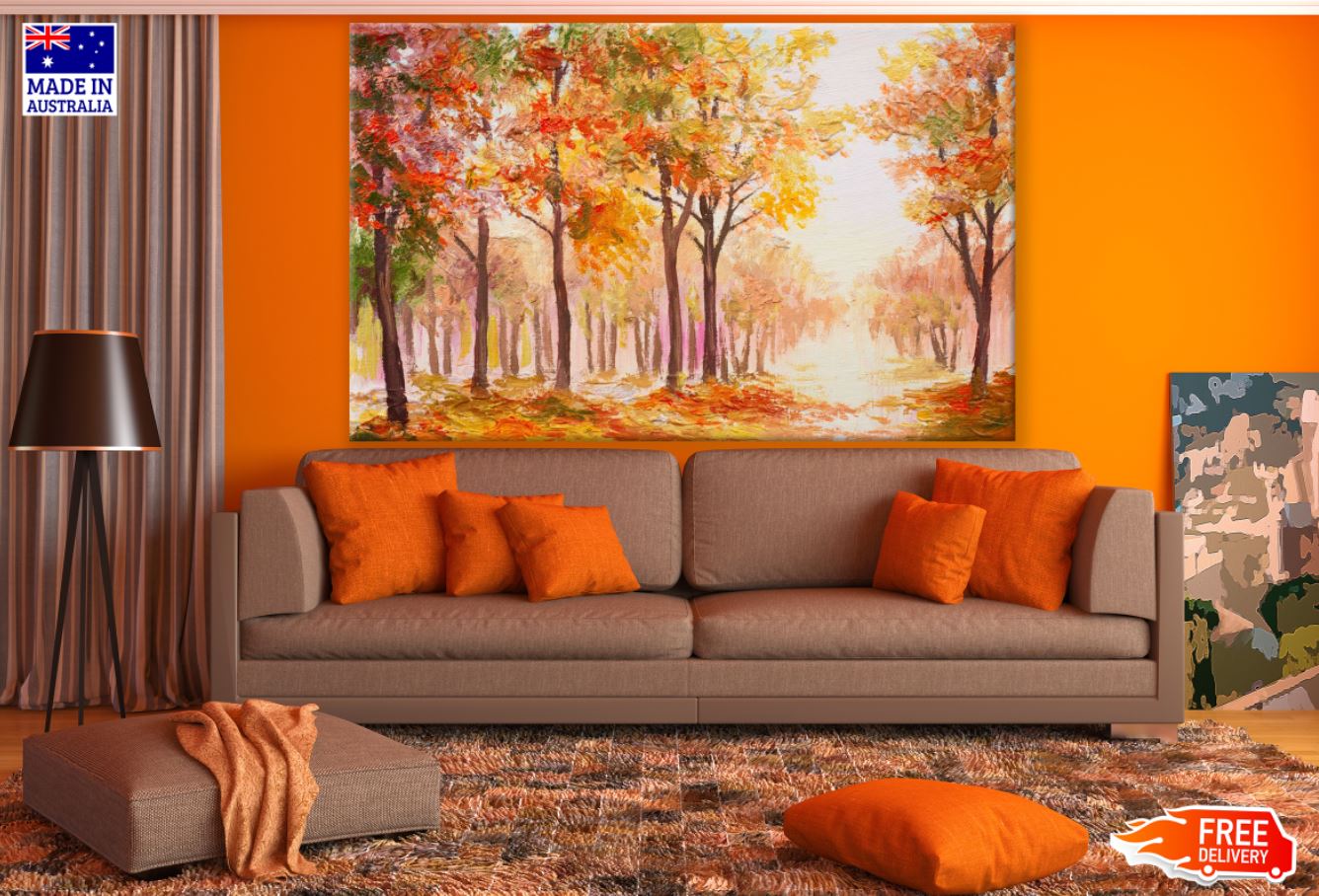 Colorful Forest Oil Painting Print 100% Australian Made