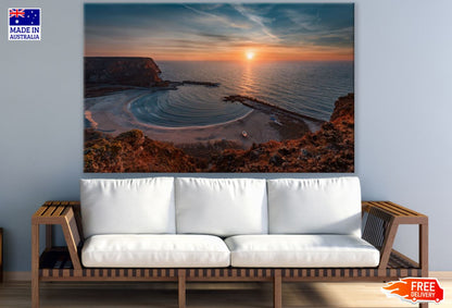 Sea Sunset Scenery Photograph Print 100% Australian Made