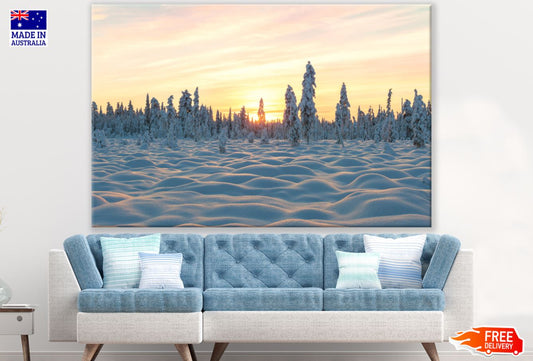 Snow Covered Forest Photograph Print 100% Australian Made