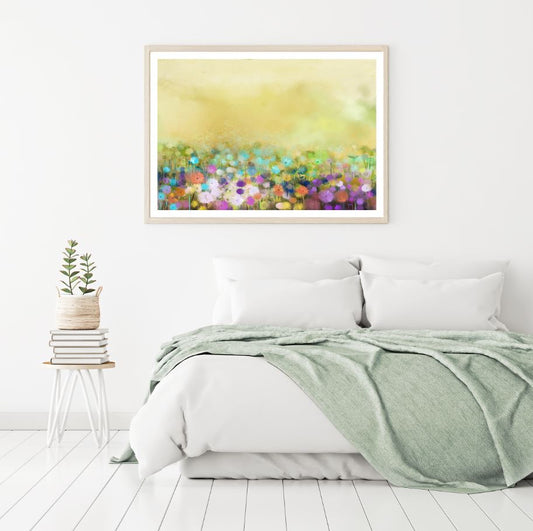 Colorful Flowers Watercolor Paint Home Decor Premium Quality Poster Print Choose Your Sizes