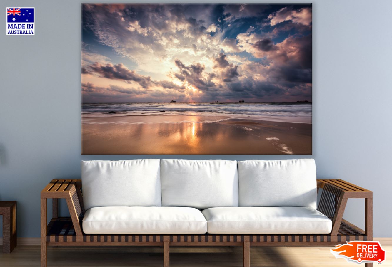 Sea Sunset Scenery Photograph Print 100% Australian Made
