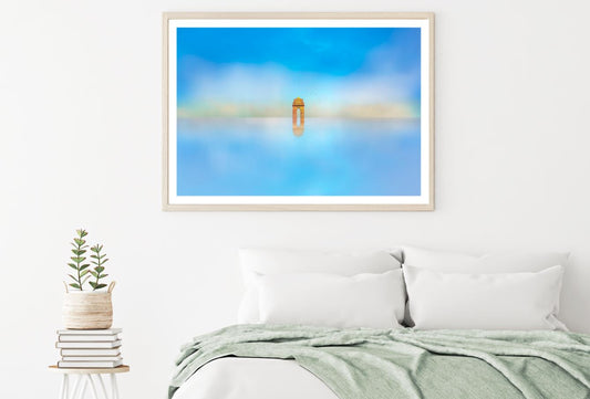 Building Column & Sea Photograph Home Decor Premium Quality Poster Print Choose Your Sizes