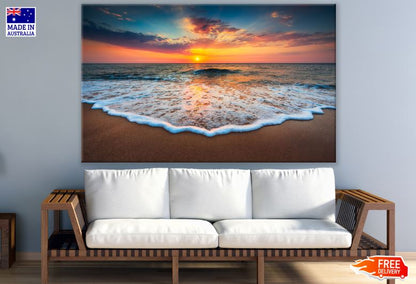 Stunning Sea Sunset Scenery Photograph Print 100% Australian Made