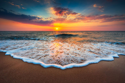 Stunning Sea Sunset Scenery Photograph Print 100% Australian Made