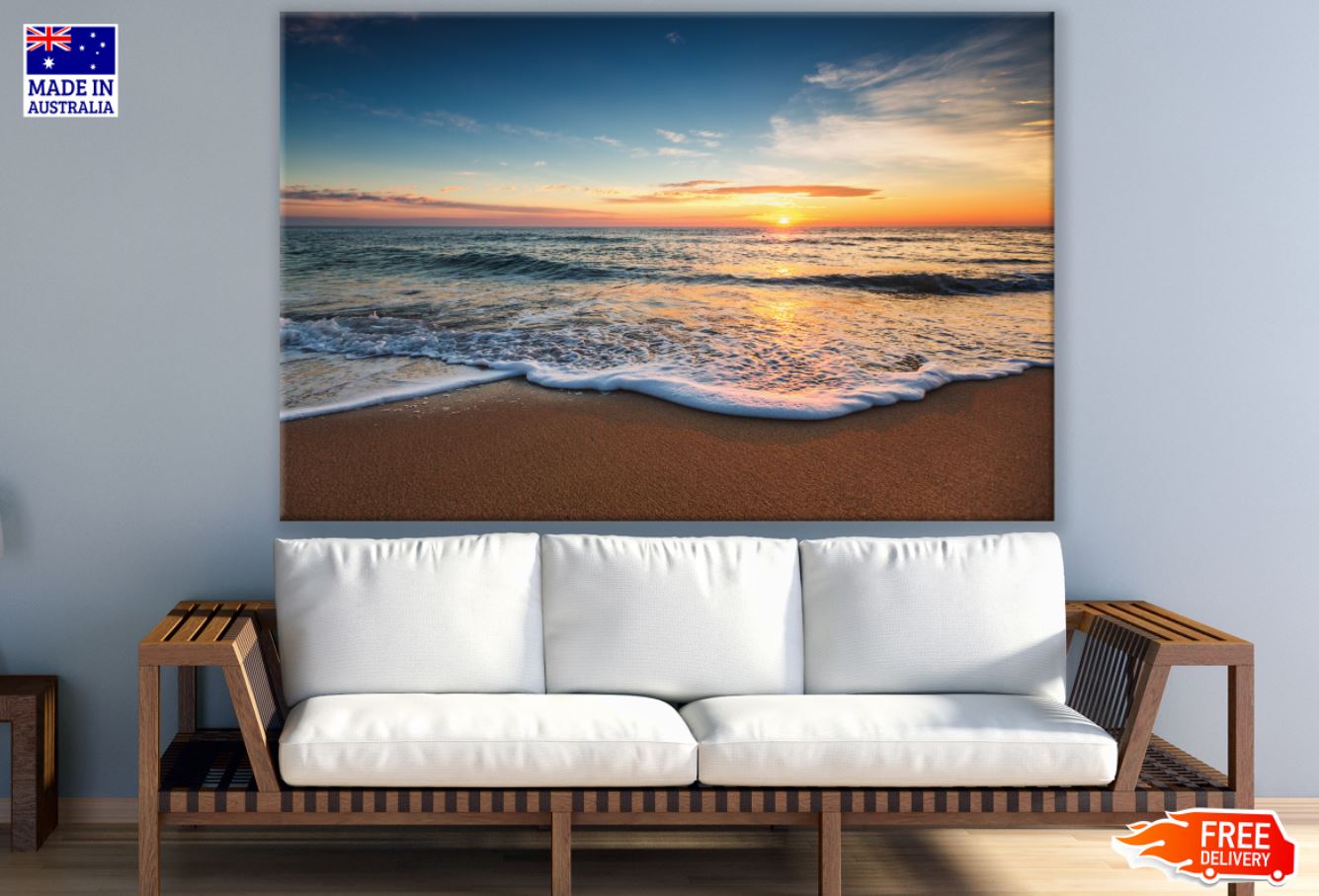 Sea Sunset Scenery Photograph Print 100% Australian Made