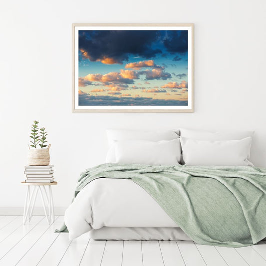 Sunset Sky View Photograph Home Decor Premium Quality Poster Print Choose Your Sizes