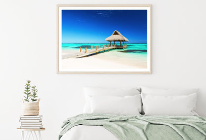 Hut Over Wooden Pier Photograph Home Decor Premium Quality Poster Print Choose Your Sizes