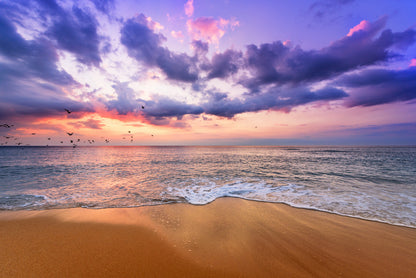 Sea Sunset Scenery Photograph Print 100% Australian Made