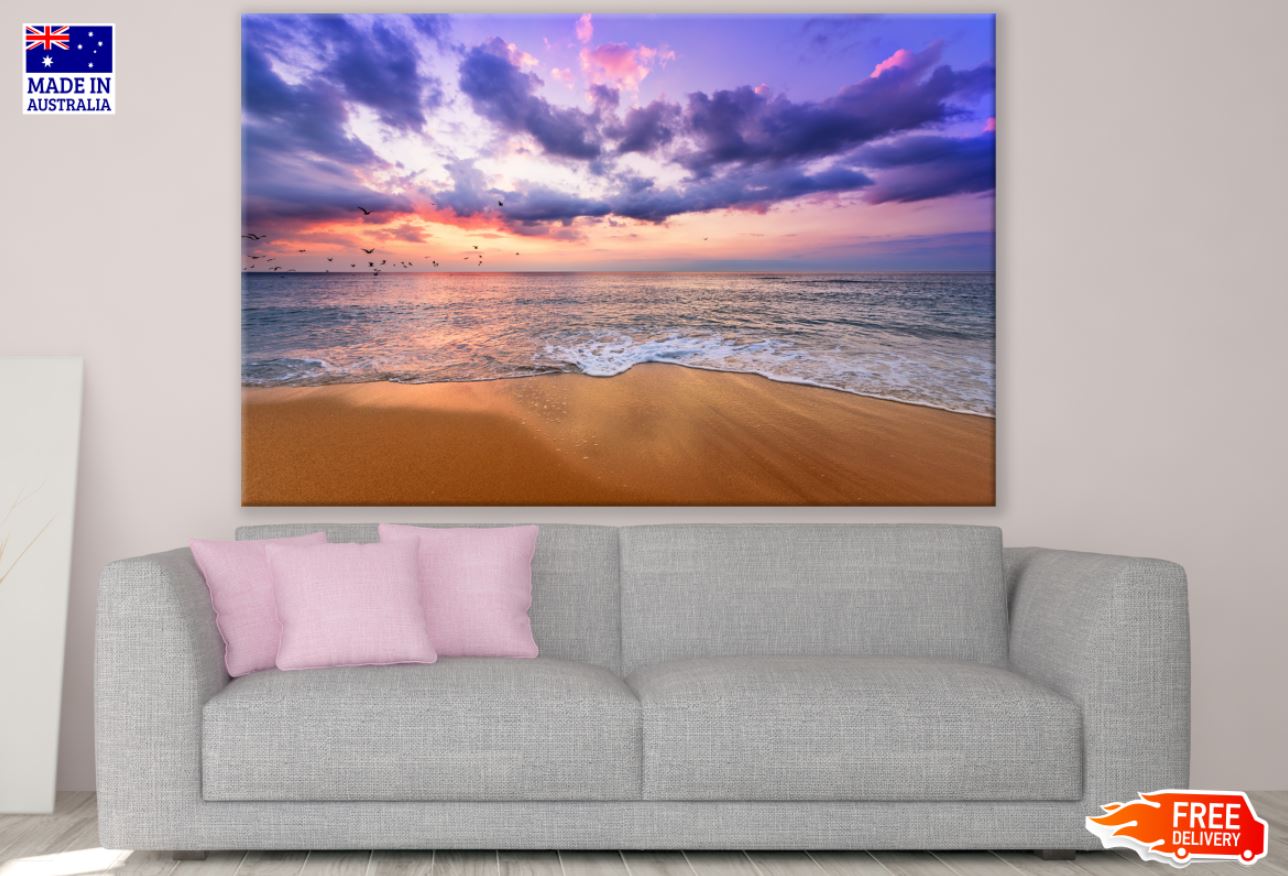 Sea Sunset Scenery Photograph Print 100% Australian Made