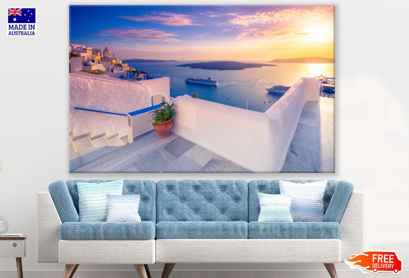 Sea Scenery View From Hotel Print 100% Australian Made